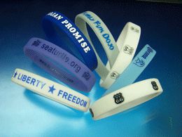 Silicon wristband for world cup